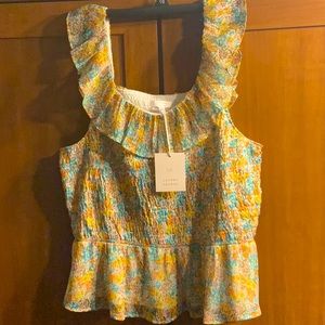 NWT Lauren Conrad short sleeve stretch top Sz XXL